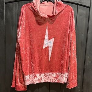 Red Velvet Lightning Bolt Hoodie